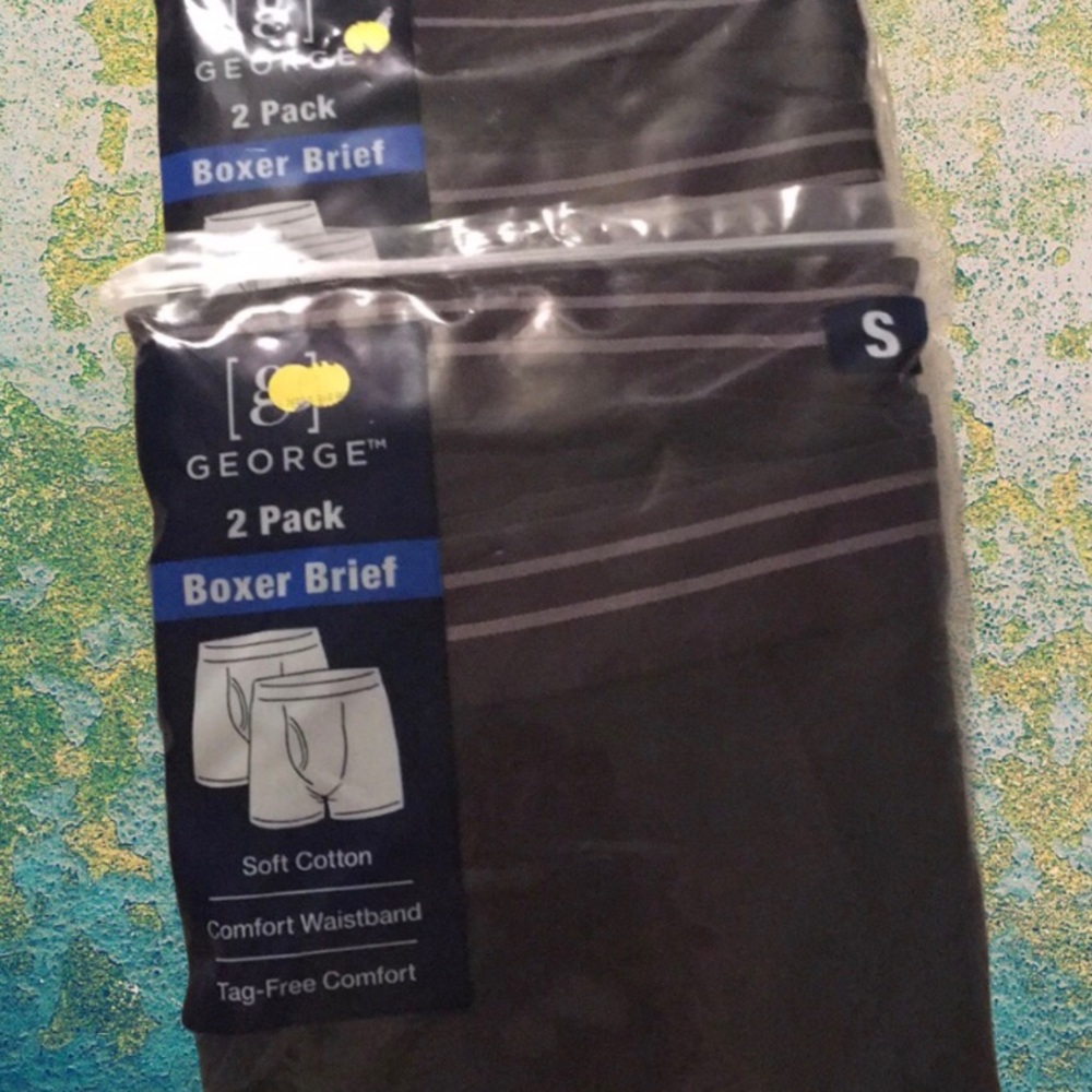 4 pair men’s boxer briefs George black New